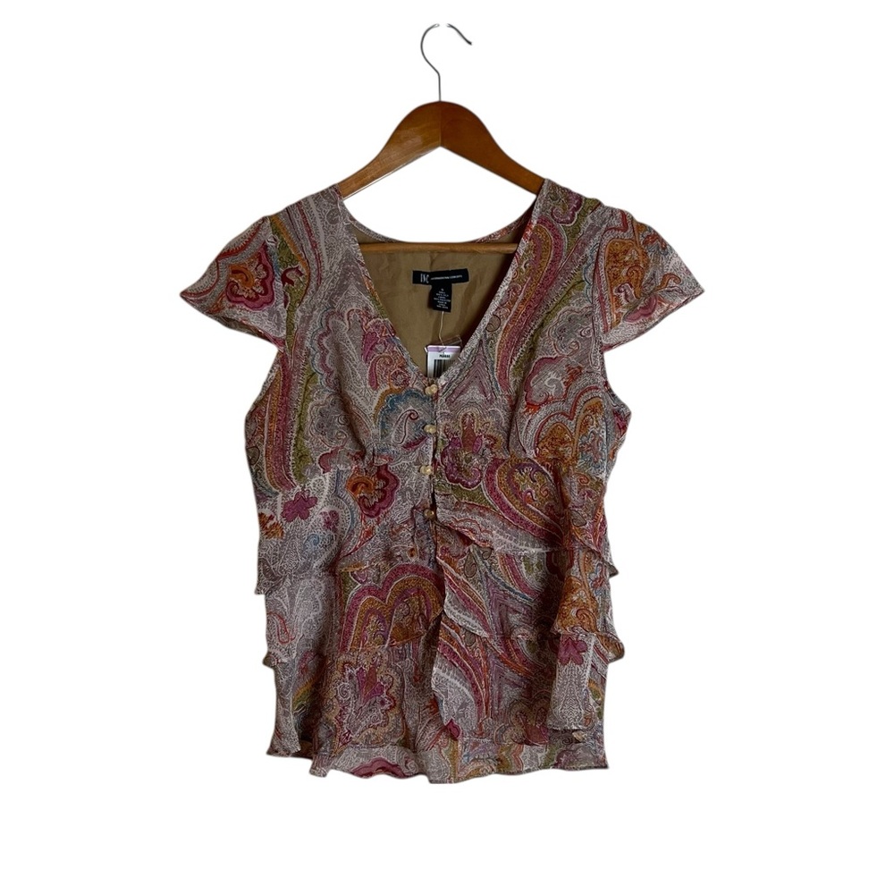 NWT! INC international concepts 100%‎ silk blouse